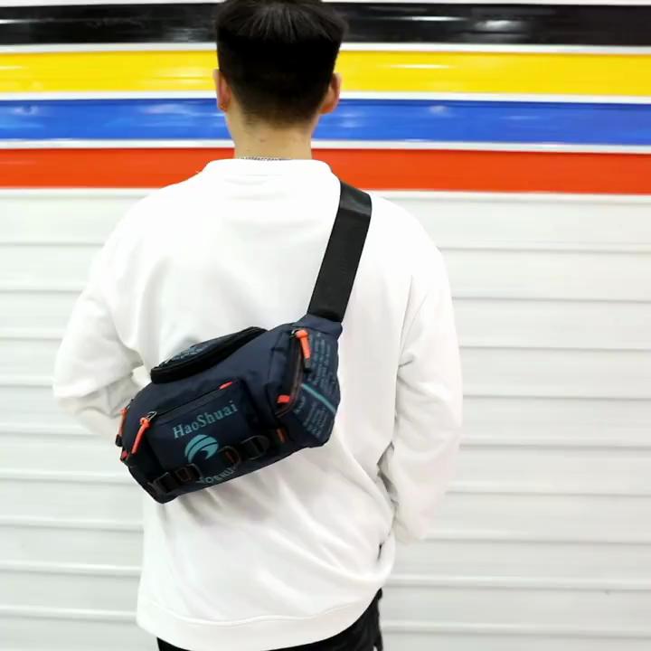 Multifunctional Outdoor Fanny Pack Sports Men's Shoulder Messenger Bag Waterproof Breast Bag Cycling Mountaineering Large-capacity Fanny Pack