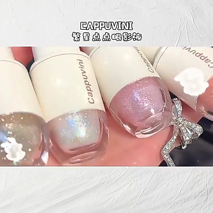 CAPPUVINI Блестящие бриллиантовые жидкие тени для век Sparkle Shine Metal Eye Makeup 6 цветов