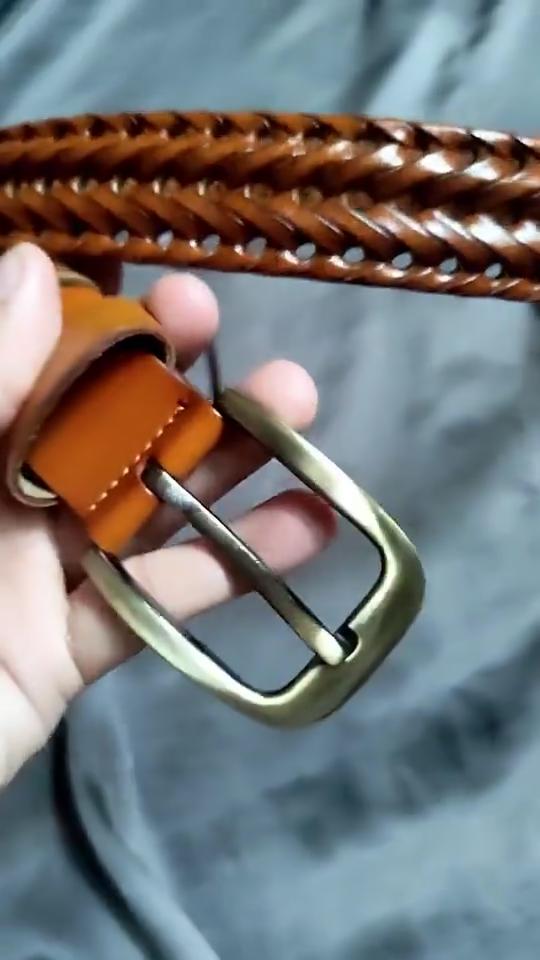 Mary Men's Belt Men's Leather Belt Hand-Woven Korean Casual All-Match Simple Fashion Pant