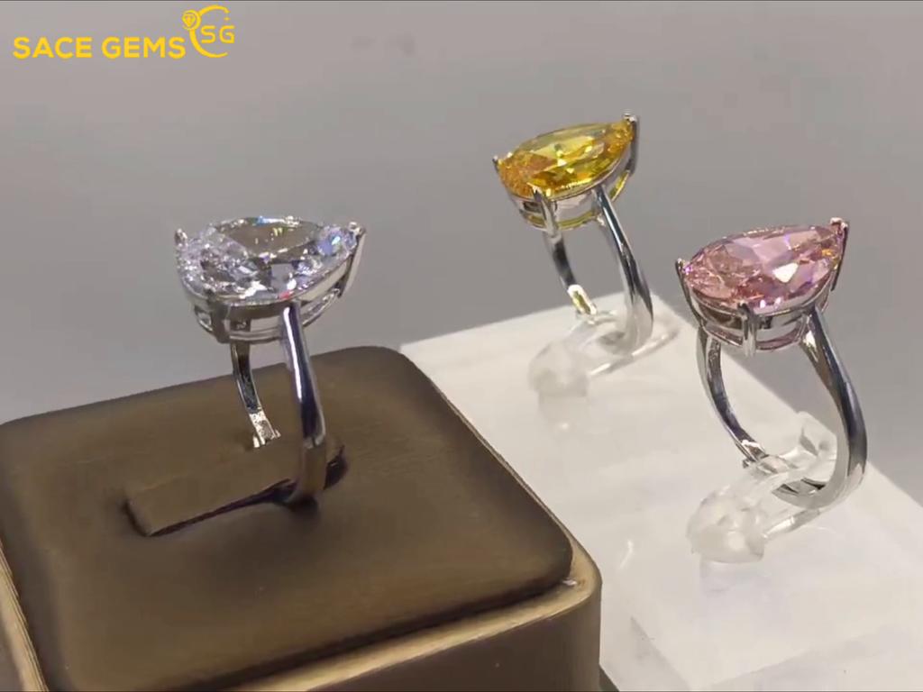 Sace Gems Классическое кольцо из медного сплава с цирконом, женские ювелирные изделия, свадебный подарок для вечеринки