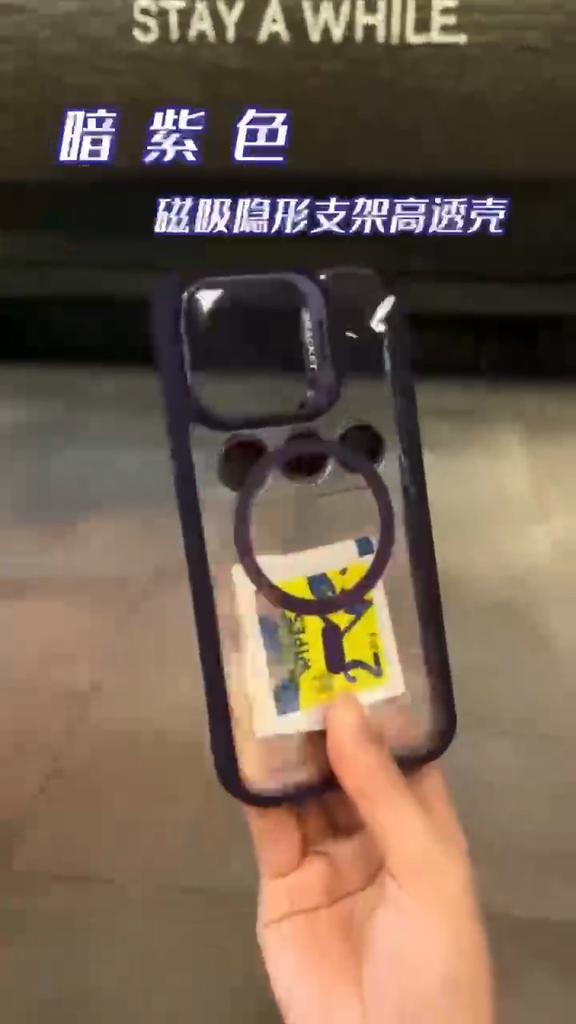 Fashion Ring Stand Case For Magsafe For iPhone 15 14 13 12 11 16 Pro Max Plus Magnetic Wireless Charge Case With Lens Protector