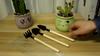 3pcs/Set Mini Gardening Tools Wood Handle Stainless Steel Potted Plants Shovel Rake Spade for Flowers Potted Plant