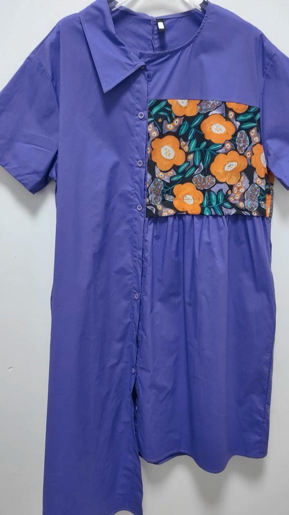 Xitao Асимметричные однобортные платья с принтом ZY8674