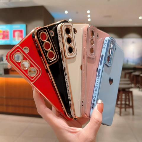 Bling Love Heart Soft Case For Samsung Galaxy A04S A14 A24 A34 A54 A53 A23 A13 AS20 S21 S22 S23 Ultra Plus iPhone 14 13 12 11 Pro Max Silicone Cover