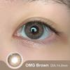 0~-6.00 Colored Contact Lense Magister 14mm Brown/Gray Natural Contact Lenses OMG Series