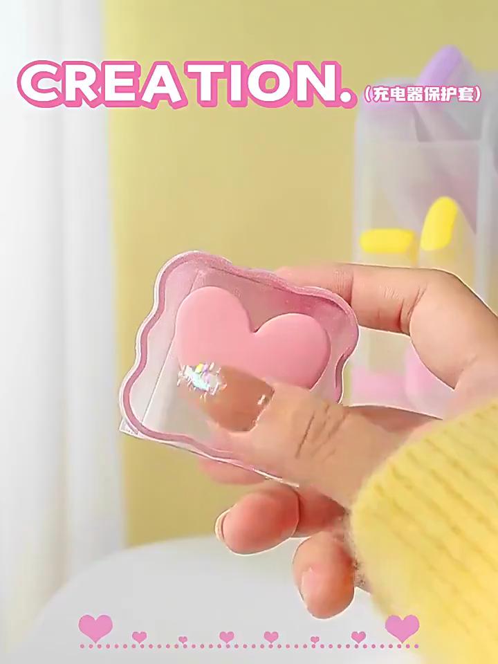 Applicable To Apple Data Cable Protective Cover Charger 18-20W Anti-breakage Winder Cute Flower Animal Advanced INS Style