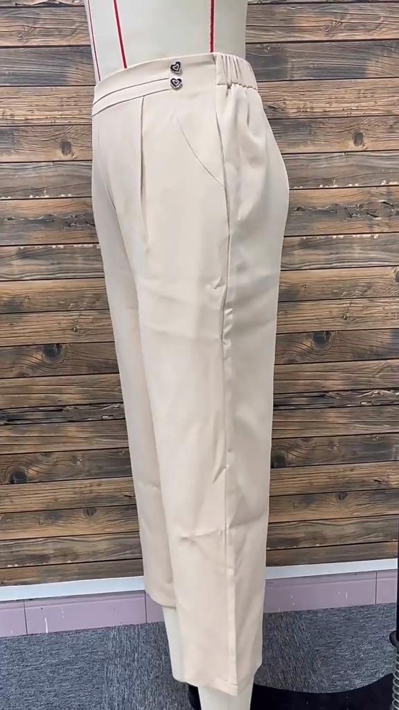 Летние женские брюки больших размеров с эластичной талией, повседневные, однотонные, эластичные, на щиколотке, брюки Nine Tenths