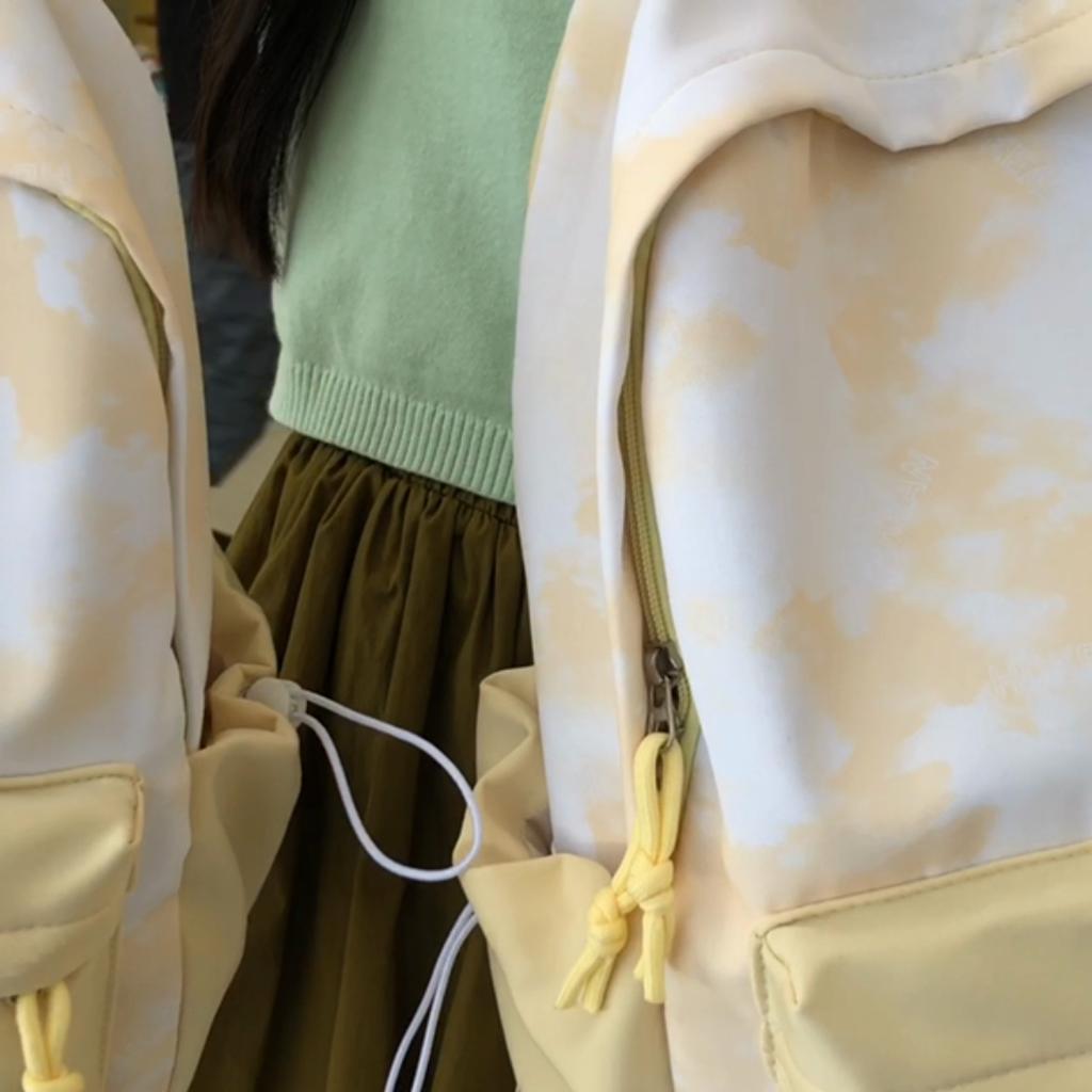 Студенческий школьный рюкзак с принтом тай-дай большой вместимости для женщин