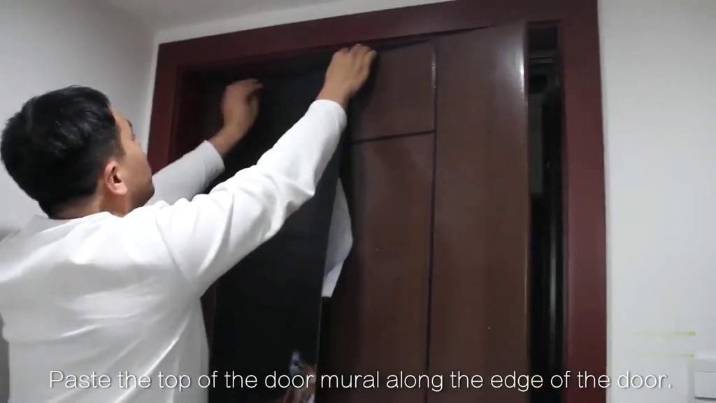 Sea Beach Door Decoration Stickers Bedroom Entrance Boys Girls Room 3d Wallpaper Natural Scenery Self-adhesive Home Wall Decals