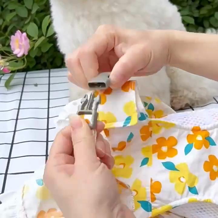 Товары для животных Поводок для собак Летняя тонкая юбка для маленьких собак Шлейка для кошек