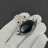 Natural Black Onyx Gemstone Silver Pendant in 925 Sterling Silver - Handmade Design, Everyday Wear Jewelry Thanksgiving Gift