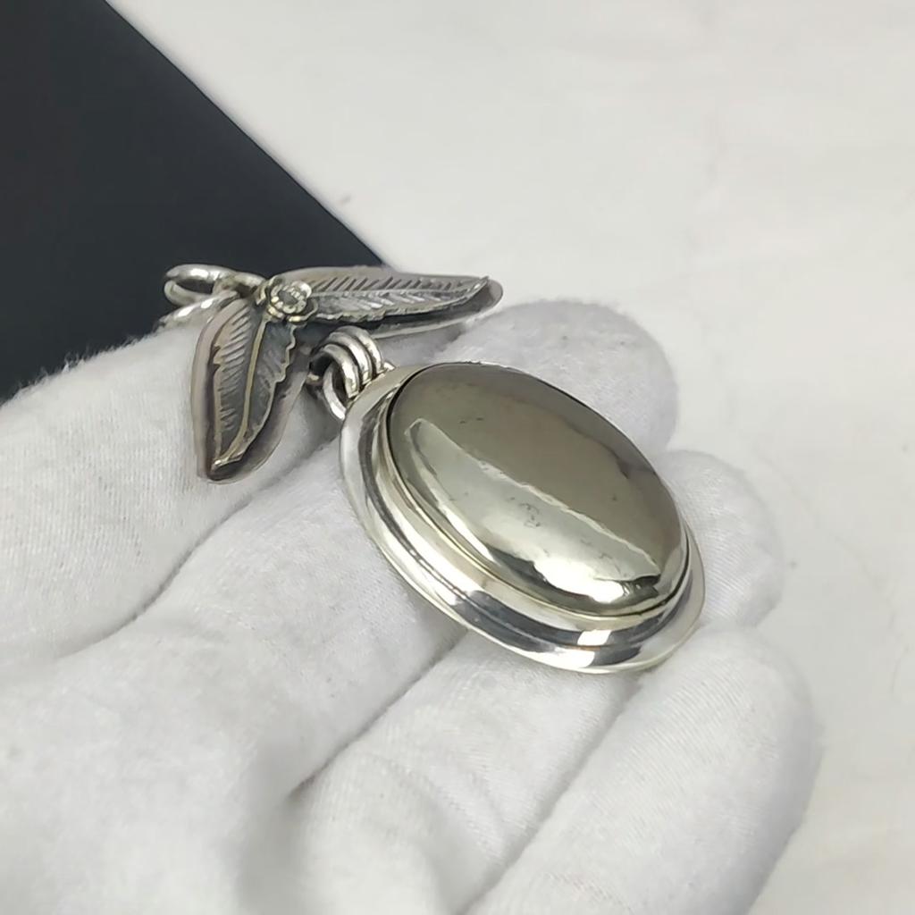 Серебряный кулон с натуральным пиритом и друзой из стерлингового серебра 925 пробы — дизайн ручной работы, повседневные украшения, уникальные подарочные подвески