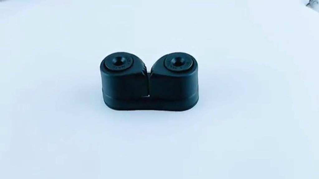 Black Composite 2 Row Ball Bearing Cam Cleat Marine Boat Fast Entry Rope Cam Cleat Wire Fairlead Sailing Sailboat Yacht