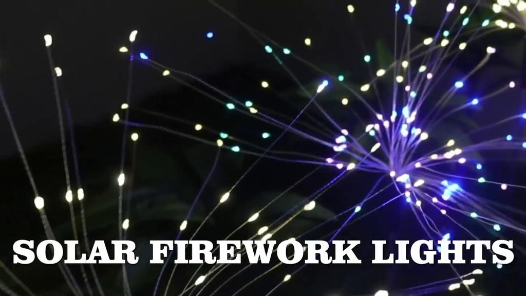 Солнечные фейерверки, уличные водонепроницаемые одуванчики, лампа в форме «сделай сам», солнечные фонари для декора сада, рождественские огни, украшения