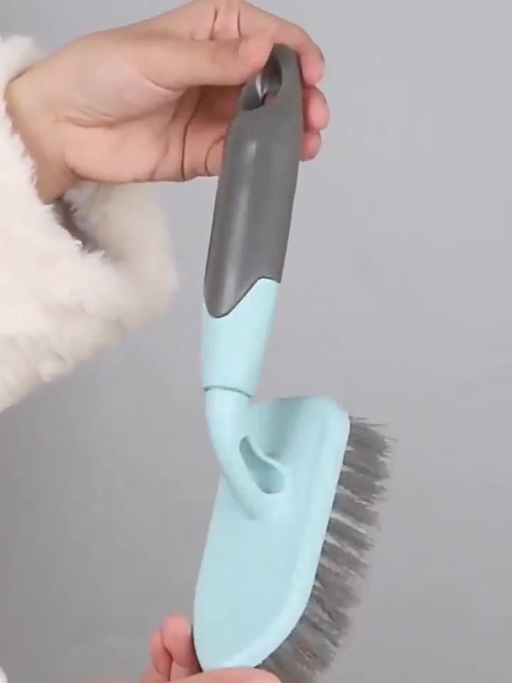 Многофункциональная чистящая щетка с жесткой щетиной и эргономичной длинной ручкой для чистки пола и туалета