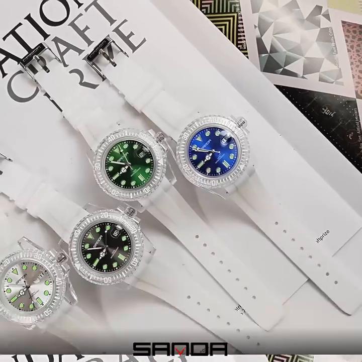 SANDA New Calendar Electronic Quartz Watch Fashion Sports, Waterproof Leisure Creative Male and Female Student Watches