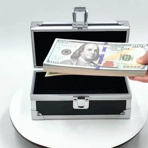 Портативный инструмент Алюминиевый ящик Маленький размер Ударопрочный Ящик для украшений Контейнер для денег Жесткий кейс Хранение оборудования Специальный ящик для инструментов