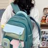 Большая вместимость школьного рюкзака для студента, женский водонепроницаемый рюкзак, контрастный цвет