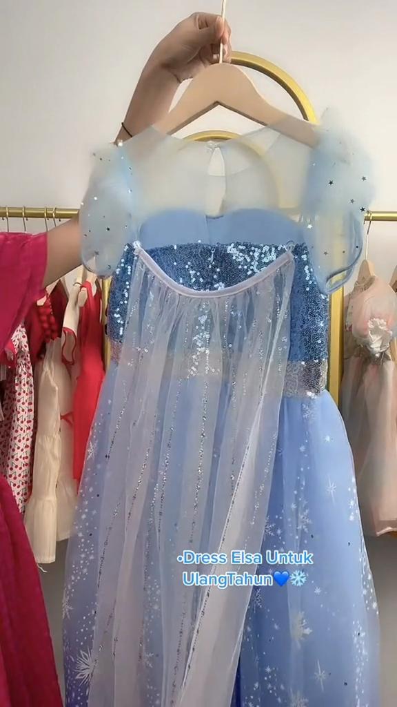 Платье принцессы для девочек, вечерние костюмы для косплея, синее платье с блестками, плащ для девочек, сетчатые платья, Рождественская вечеринка, карнавальный костюм, платья