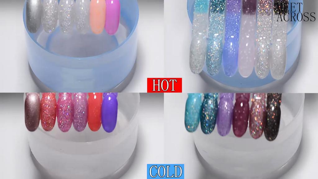 Mtssii 1Pcs 7ML Luminous Thermal Cat Magnetic Gel Pink Temperature Color-Changing Gel Nail Polish Glow In Dark Nail Art Gel Varnish Manicure