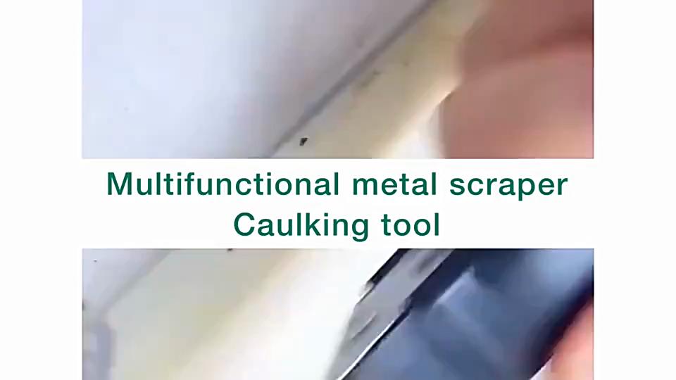 3-in-1 Silicone Caulking Tool with Stainless Steel Head - Ideal for Sealing, Cleaning, and Scraping Glue - Durable Plastic Handle for Easy Use