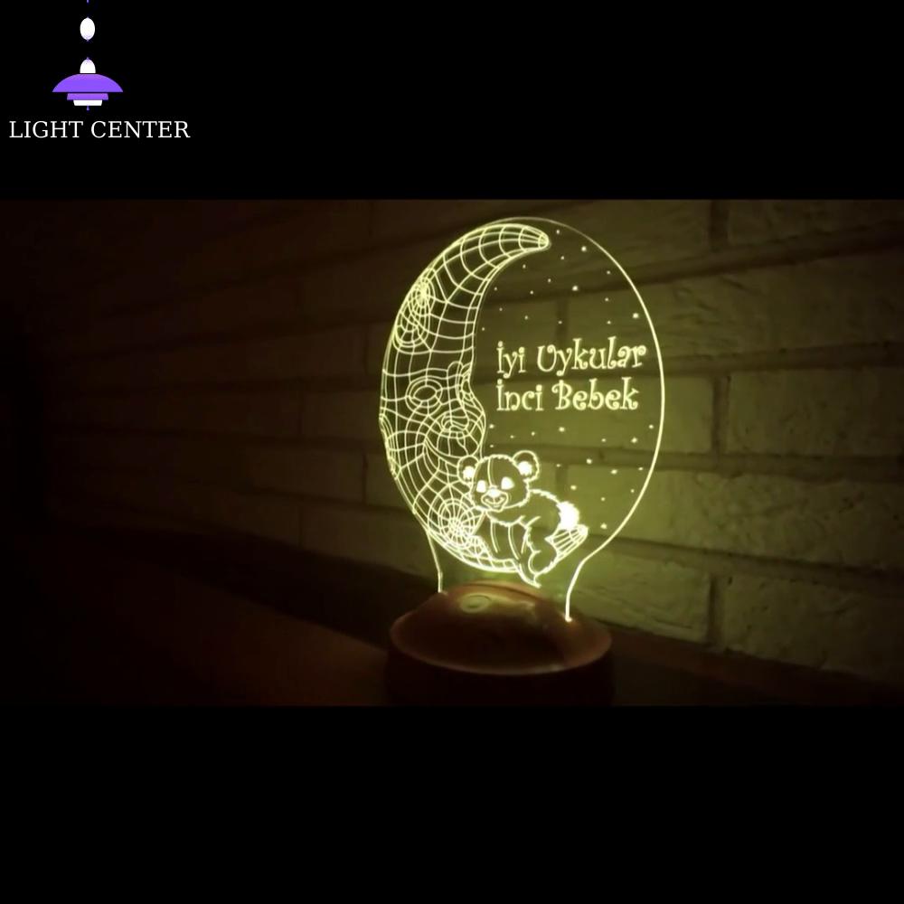 3D Customizable/ Teddy Bear Night Lamps Kids Led Desk Lamp Bedroom Decor Lamps for Bedrooms Home Decor