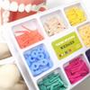Dental Wedge Set Interdental Fixing Filling Wooden Wedge And 20 Pcs Elastic Rubber Wedge)dental Wedge Matrix Whitening