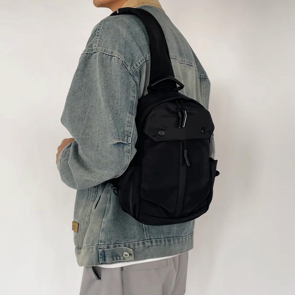 Мужская сумка через плечо, спортивная сумка, большая вместительная сумка для мобильного телефона, однотонная многофункциональная нагрудная сумка