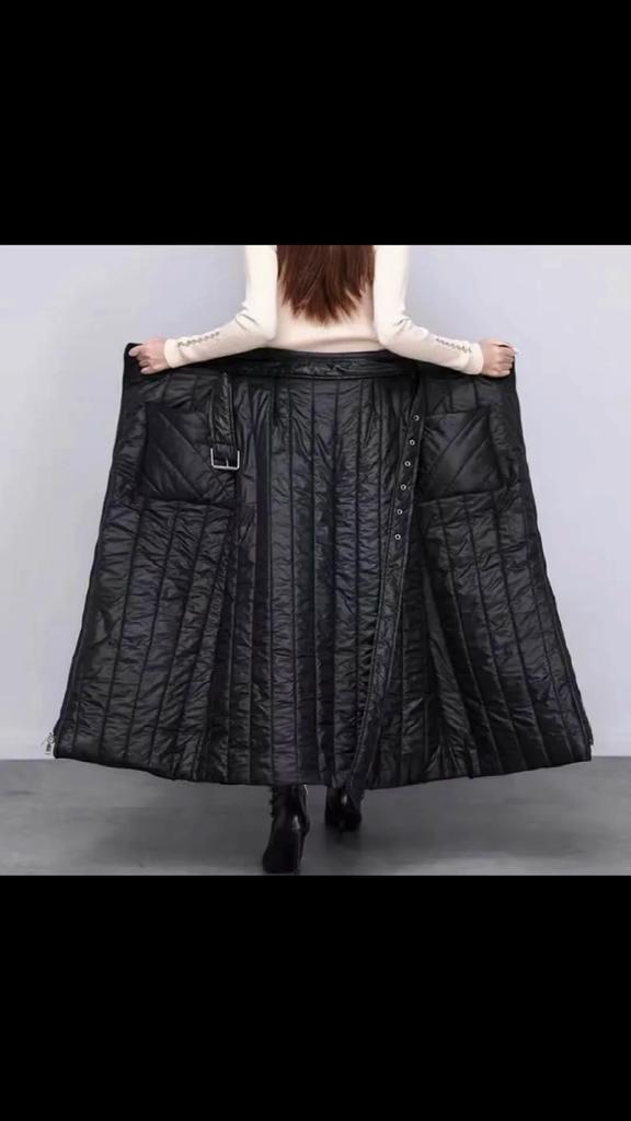 New Fashion Autumn Winter Women Loose Long Skirt Black Clothes