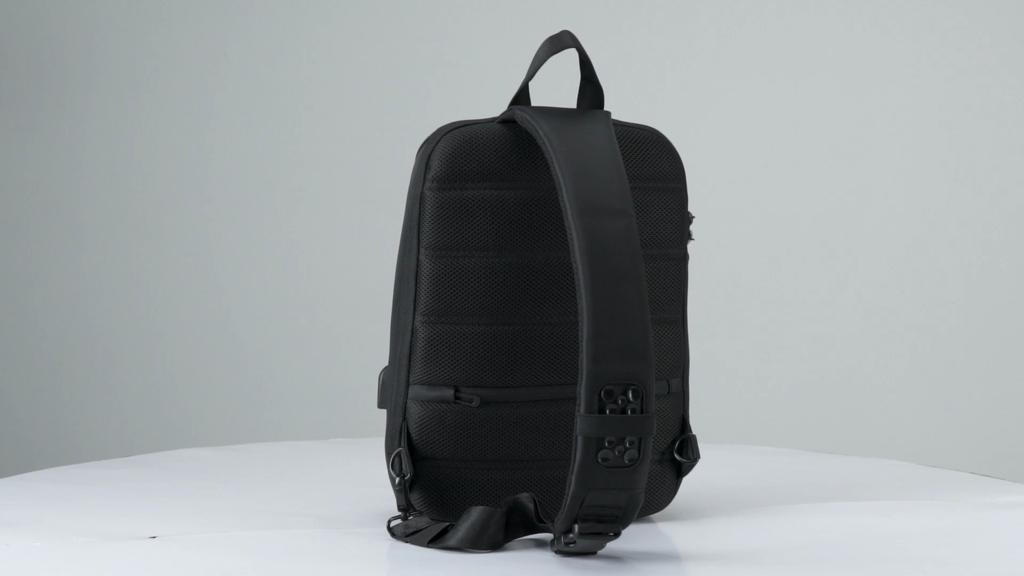 Kingsons Anti-theft Men Chest Bag 14 Inch Laptop Bag Single Shoulder Messenger Bag Waterproof Crossbody Bag With USB Charging Port&TSA Customs Lock