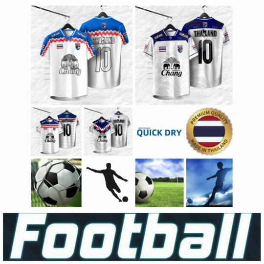 THAILAND Football Soccer V Neck Vintage Shirt National Elephant Logo Badge Map Unisex Men Women JERSEY CHEER Print Quick Dry Short Sleeve Uniform