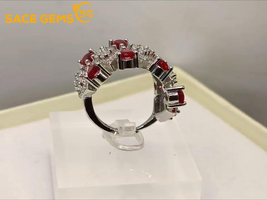 Sace Gems Классическое кольцо из медного сплава с цирконом, женские ювелирные изделия, свадебный подарок для вечеринки