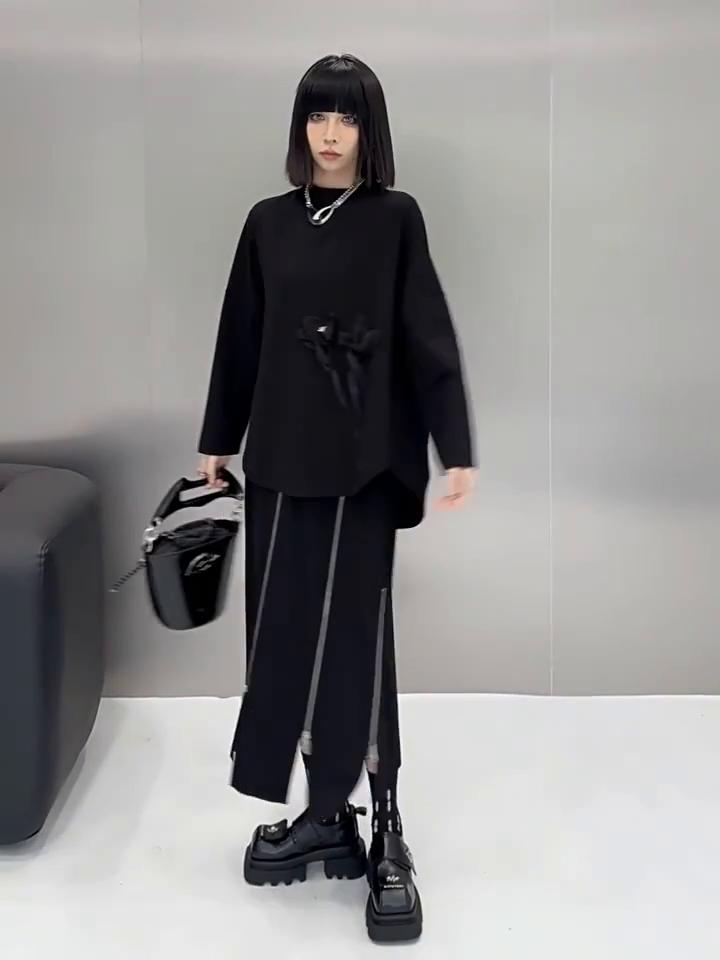 Xitao Асимметричные толстовки с трехмерным декором LJ1081