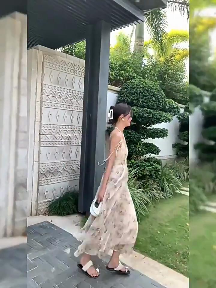 Платье с оборками на тонких бретельках, летняя женская мода, элегантные винтажные платья миди с принтом, женская вечерняя одежда