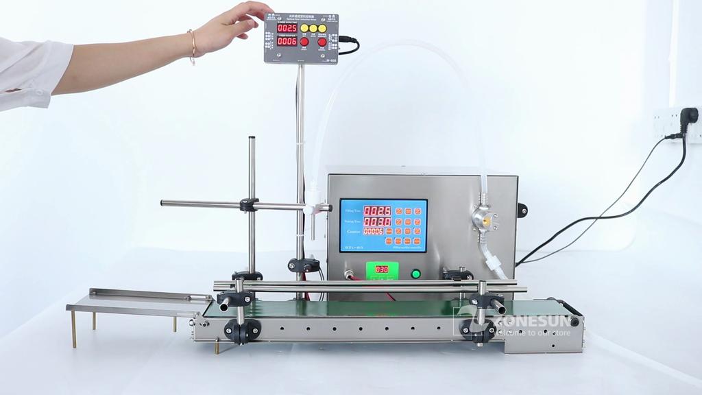 ZONESUN ZS-DTMP1S Automatic Liquid Filling Machine Magnetic Pump Water Juice Milk Glass Bottle Filler