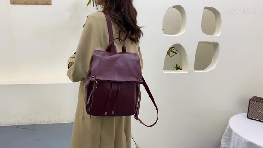 Women Fashion Backpacks Shoulder School Bags for Teenage Girls Preppy Style Bookbag PU Leather Rucksack Female Knapsack