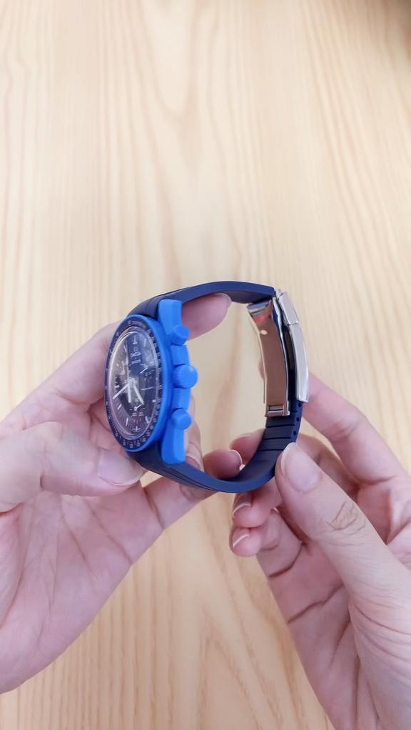 20mm Rubber Strap for Rolex GMT Daytona Submariner Waterproof TPU Curved End Replace Watch Band for Omega X Swatch MoonSwatch