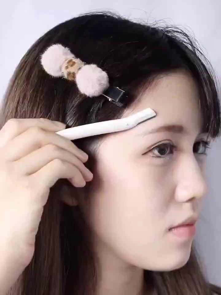 Sharp Blade Eyebrow Trimmer Clear Eyebrow Trimmer White Scraper Multi-functional Eyebrow Trimmer Eyebrow Trimmer Beauty Tool Women's Makeup Products