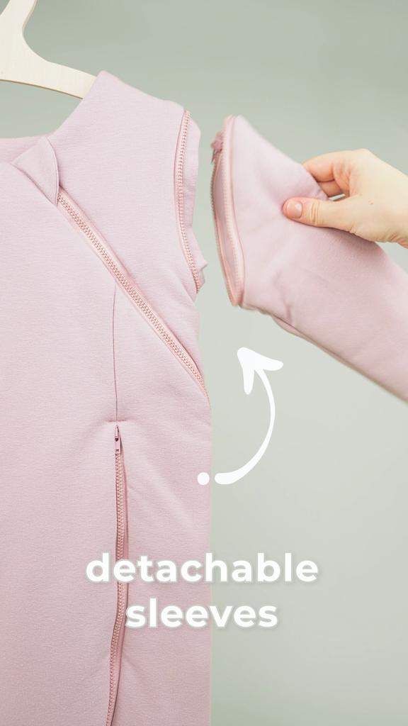 Sleeping Bag With Detachable Sleeves Grey