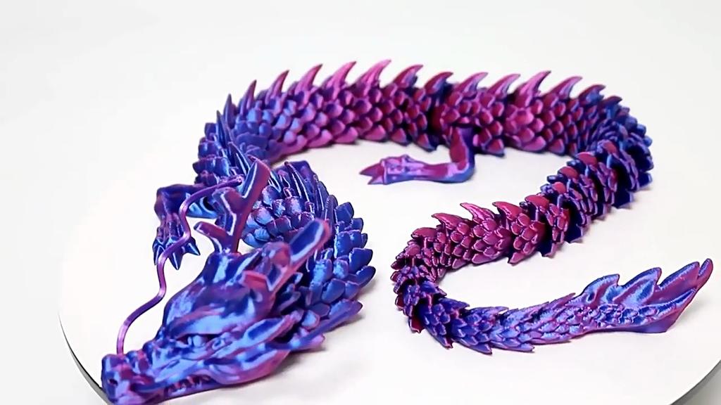 3D-печать Модель дракона Поделки Изменение цвета Движения суставов Автомобиль Украшение дома Аквариум Украшение Хэллоуин Рождественские подарки
