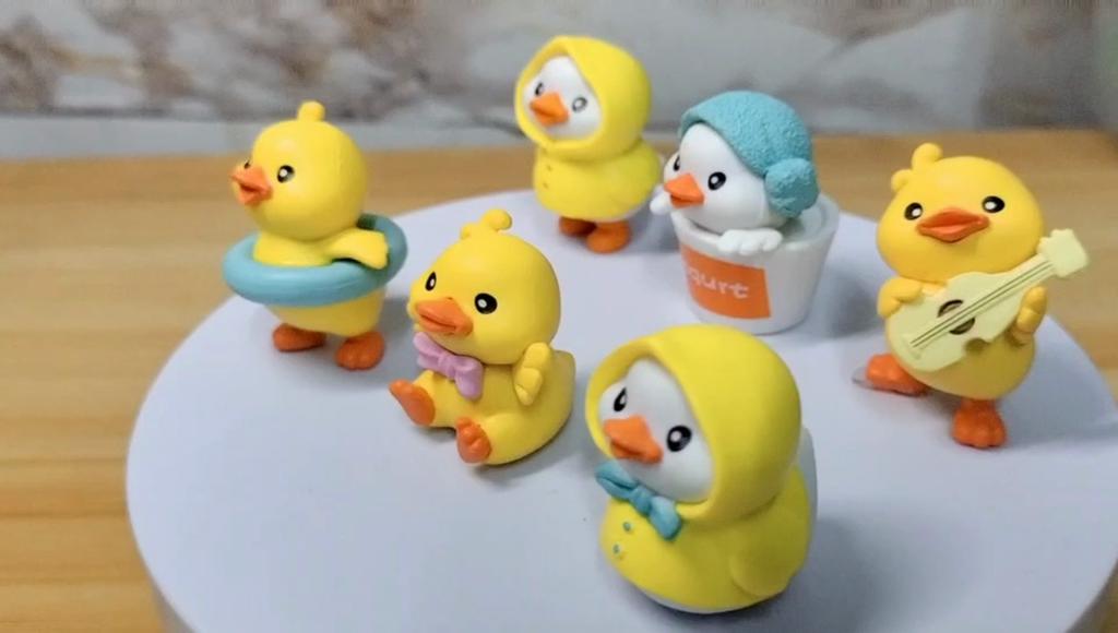 6 шт./компл., мультяшный плащ, миниатюрные миниатюры с уткой, мини-фигурки, сделай сам, сказочное украшение для сада, мох, террариум, микропейзаж