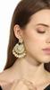 Tone Kundan & Pearls Dangle Earring For Women