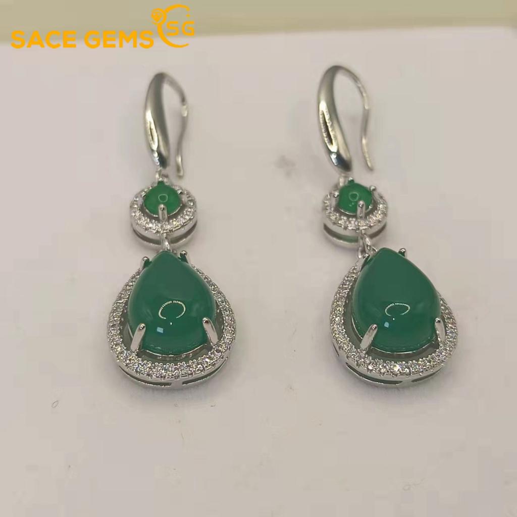 Sace Gems Классические серьги с цирконом из медного сплава для женщин, подарки на свадьбу
