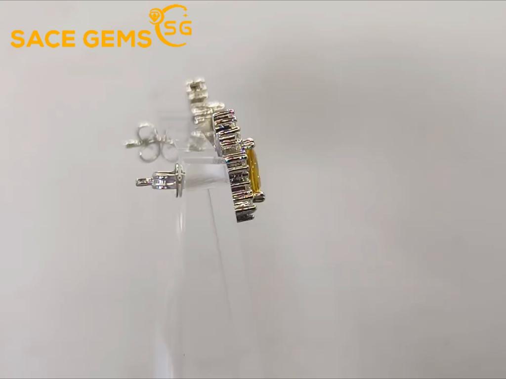 Sace Gems Classic Copper Alloy Zircon Earrings Ladies Jewelry Wedding Promise Party Gift