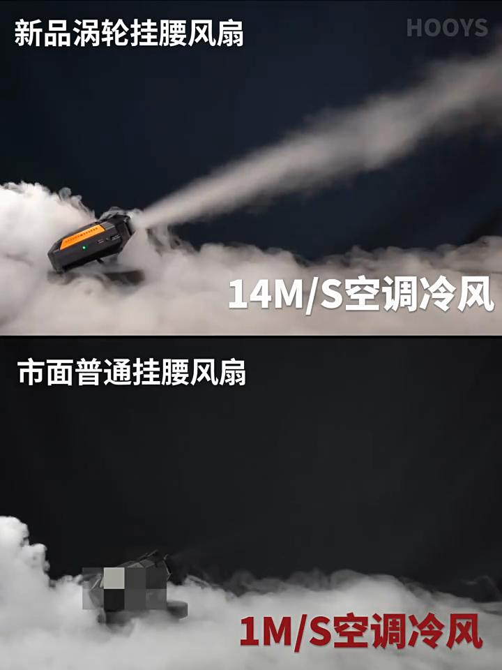 Waist Clip Fan Portable Mini Hanging Neck Fan USB Rechargeable Fan Small Outdoor Camping Waist Fan with Power Bank LED Light