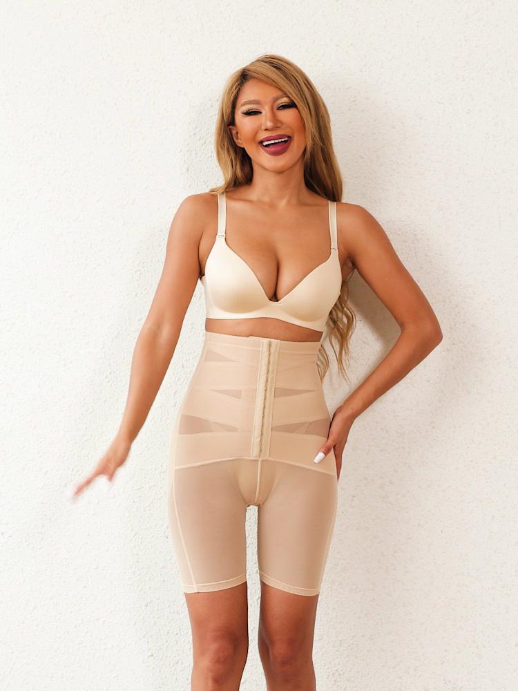Women High Waist Trainer Body Shaper Shorts Butt Lifter Tummy Control Seamless Shapewear Postpartum Slimming Panty