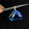 NATURAL Brazilian Blue Topaz 124 Ct Fancy 925 Sterling Silver Pendant