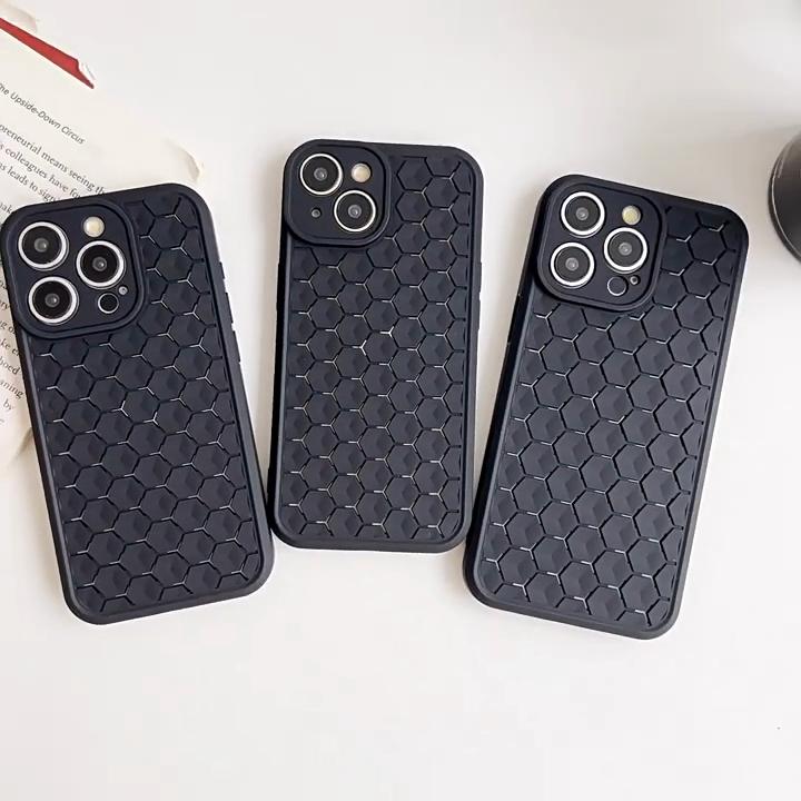 Полый чехол для телефона для iPhone 11 12 13 14 15 Pro Max 15 Plus 12 13 14 15 Pro Полый Дышащий Мягкий Резиновый Мобильный