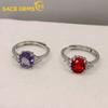 Sace Gems Классическое кольцо из медного сплава с цирконом, женские ювелирные изделия, свадебный подарок, открытая вечеринка