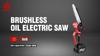 ONEVAN 8-дюймовая бесщеточная электрическая пила с масляным баллончиком, аккумуляторный инструмент для обрезки деревьев, цепная пила для деревообработки, аккумулятор Makita 18 В